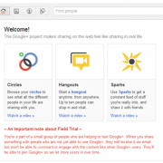 Google plus screen blog