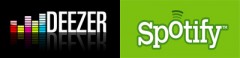 Deezer vs Spotify Muzica pe smartphone telefonul mobil