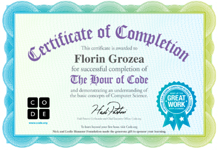 Hour of code Romania