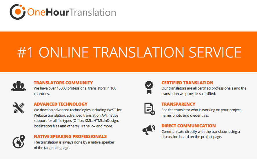 One Hour Translation