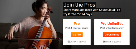 SoundCloud abonamente PRO