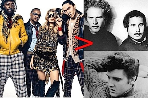 Black Eyed Peas vs Elvis Presley popular music